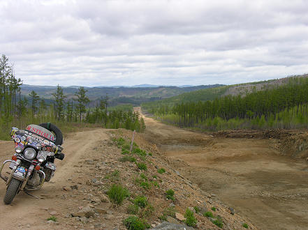 Detour around road construction, but no machinery working