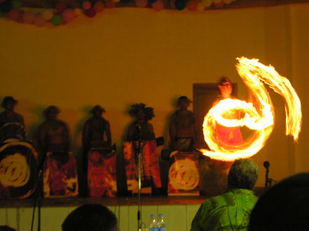 Fire dancing competition