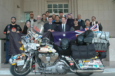 At the Australian Embassy in Riyadh with the Ambassador