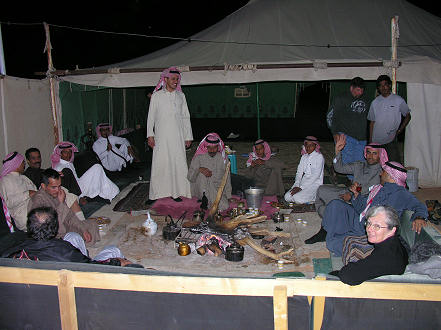 At the Bedouin camp in Qaseem 