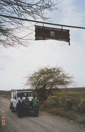 Entering the National Park