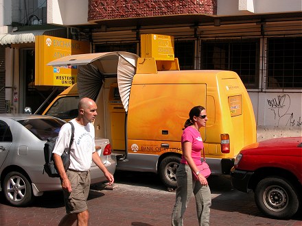 A truely mobile ATM in Kao San Road