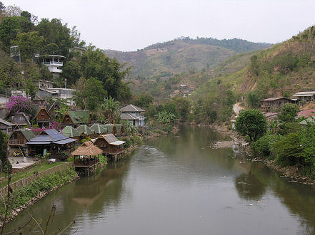 River border, Thailand and Myanmar 