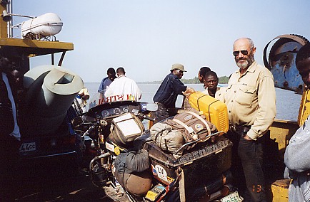 The ferry across the Gambia River