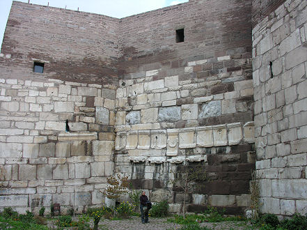 Citadel wall showing Turkeys past with Roman and Greek stones