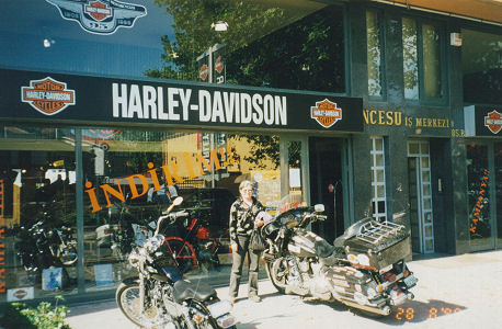 The Harley dealer in Istanbul who stored our motorcycle