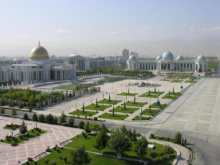 The Presidental Palace in Ashgabat