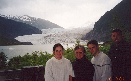 Glacier into the lake at Juneau
