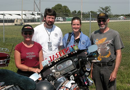 Mike Zimmerman, journalist, and Christine Adamavich, editor, HOG Tales magazine