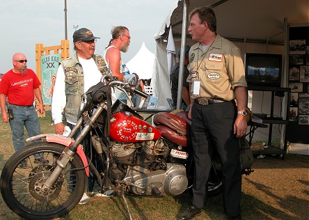 Dave Barr at his display, Milwaukee