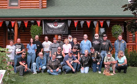 Some of the visitors at H-D Ray's, open house for the 100th birthday