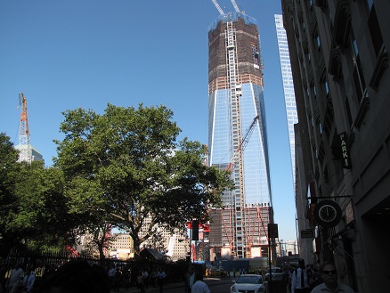 Rebuilding on the site of the Twin Towers, New
          York