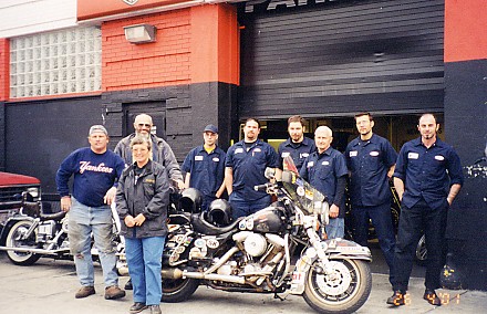 Harley-Davidson New York team that rebuilt the engine