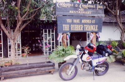 No secret in Northern Thailand is the "Rubber Triangle," home of the Cabbages and Condoms Inn and Restaurant.