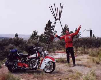 Greg and Indian Chief at Chief Plenty Coups Memorial