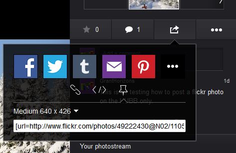 New flickr ways to share