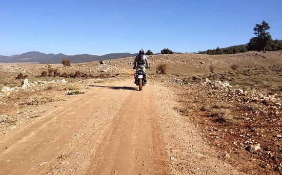 Rider on HUMM course in Morocco.