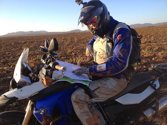 Patrick Trahan finding a checkpoint at HUMM Morocco.