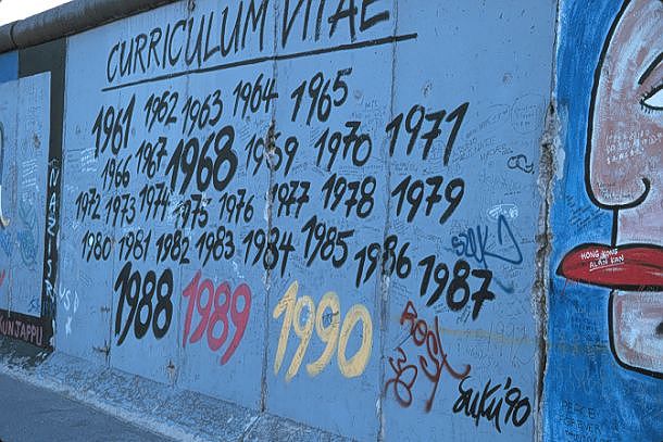 Berlin Wall grafitti (years)