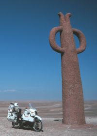 Sculptures in the Atacama desert, Chile