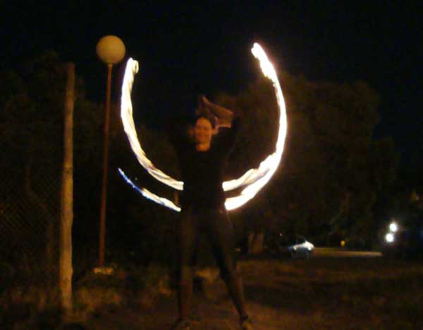 19) And Katharina´s show with fire. 