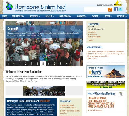 HU Home page 2012
