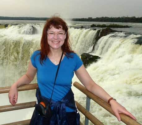 Manuela Beis at Iguazu Falls, Argentina