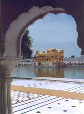 Golden Temple at Amritsar, India.