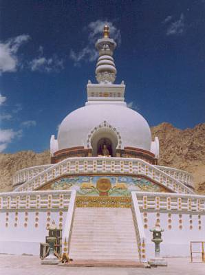 Stupa in Leh, India.