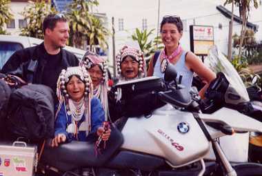 Maarten and Kathryn at Bike Week, Thailand.