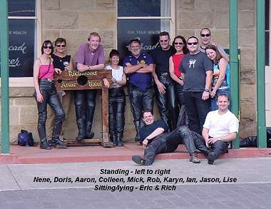 Nene, Doris, Aaron, Colleen, Mick, Rob, Karyn, Ian, Jason, Lisa, Eric and Rich.