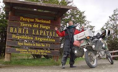 Congratulations, Glen made it to Tierra del Fuego!