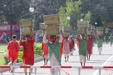 Pakistan-India border.