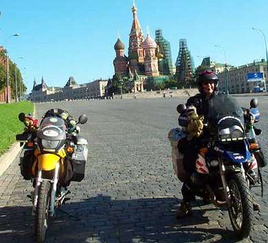 Simon in Red Square.