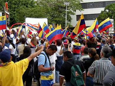 Caracas demonstrators.