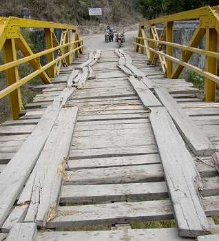 Bridge in Nebaj, Guatemala.
