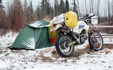 Yukon campsite.