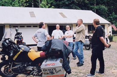 Glen Heggstad, Ken and Marolyn Davis, Herbert Roelandt at Haws Travellers Meeting in Oregon.