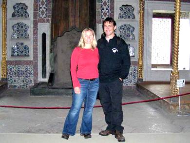 Lisa and Richard at Topkapi.