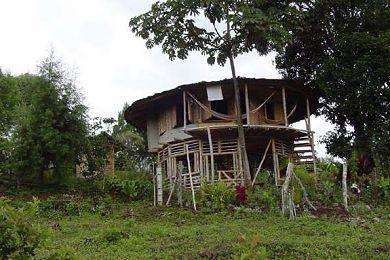 Maarten's little house in San Augustin, Colombia.