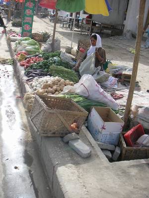 Hotan market.