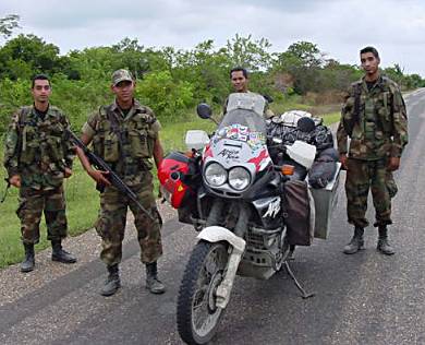  around the world in Ecuador and Colombia Honda Africa Twin