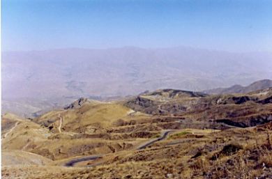 The road to the Alboss Mountains - destination The Castle of the Assassins.