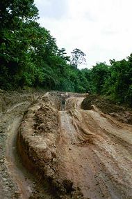 More muddy roads in Cameroon.