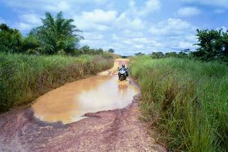 Puddles in the Congo.