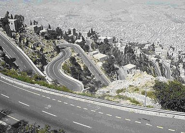 Yemen mountain roads.