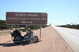 90 mile straight road, Australia.