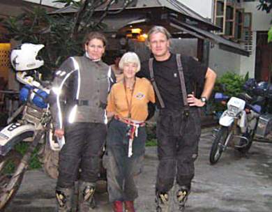Ralf and Eva with Linda in Thailand.
