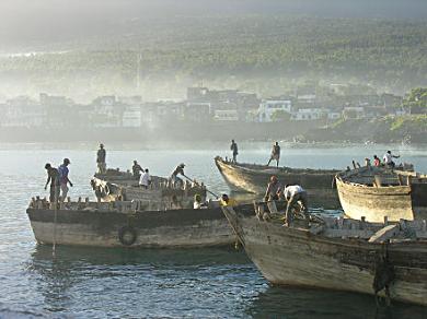 Comoros harbor.