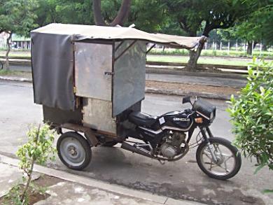 Bike as van in Leon, Nicaragua.